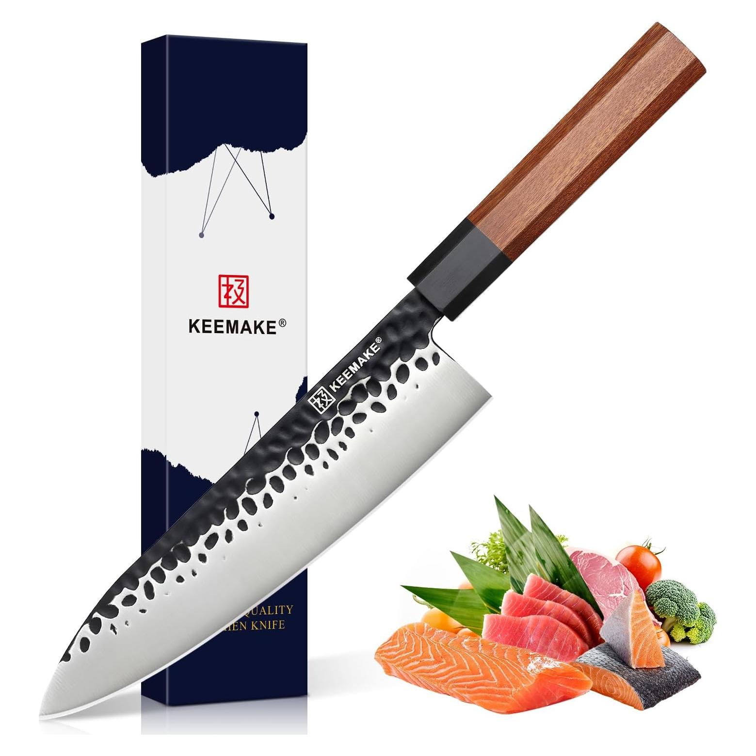 Cuchillo de Chef Gyuto KEEMAKE 20.32 cm Acero Alto Carbono