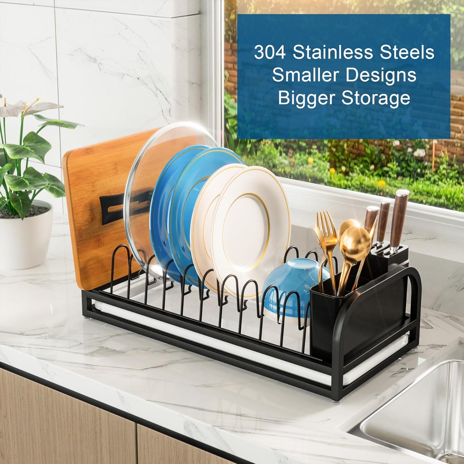 Escurridor de Platos Pequeño YEYPOP de Acero Inoxidable 304