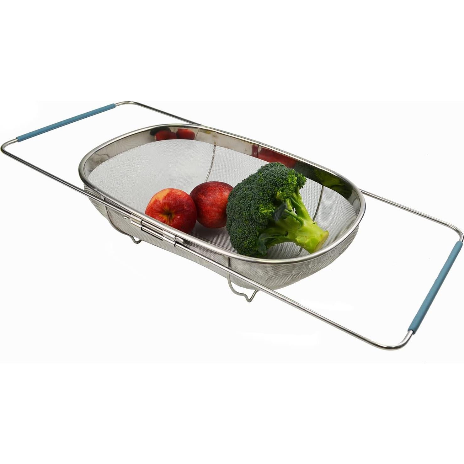 Colador Ovalado Expandible SAMMART de Acero Inoxidable