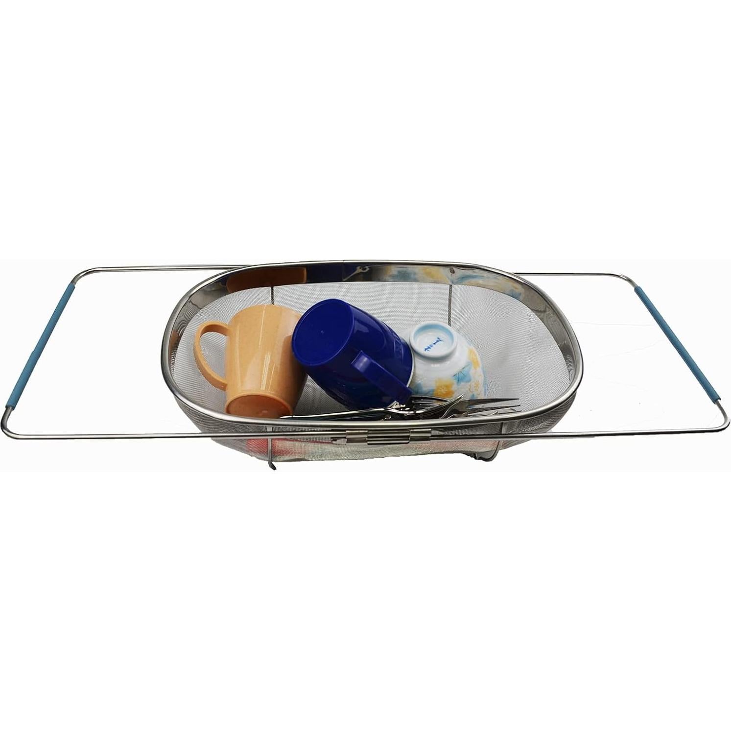 Colador Ovalado Expandible SAMMART de Acero Inoxidable