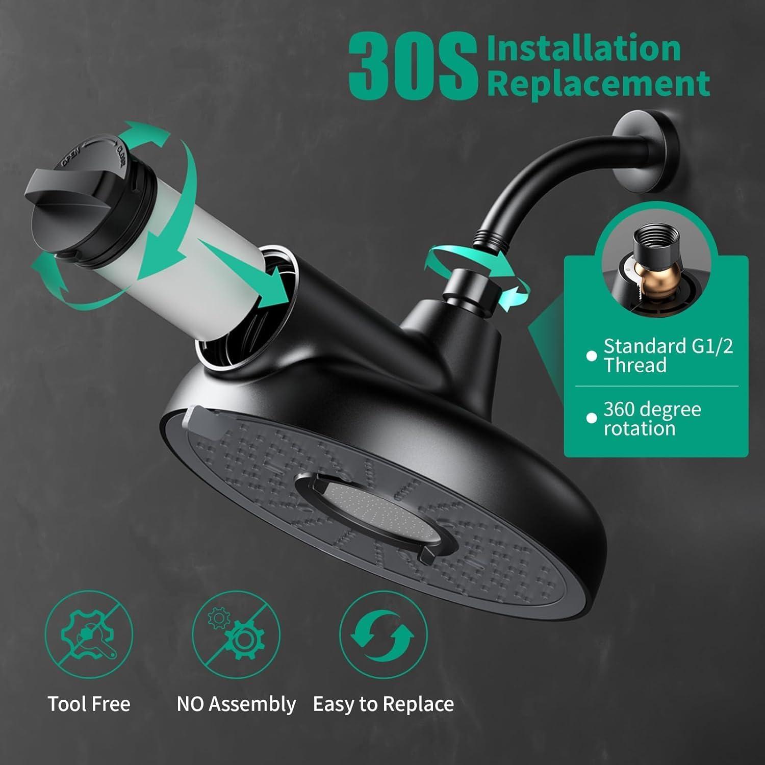 Cartucho de Reemplazo Longriver F8 para Cabezal de Ducha Filtrado