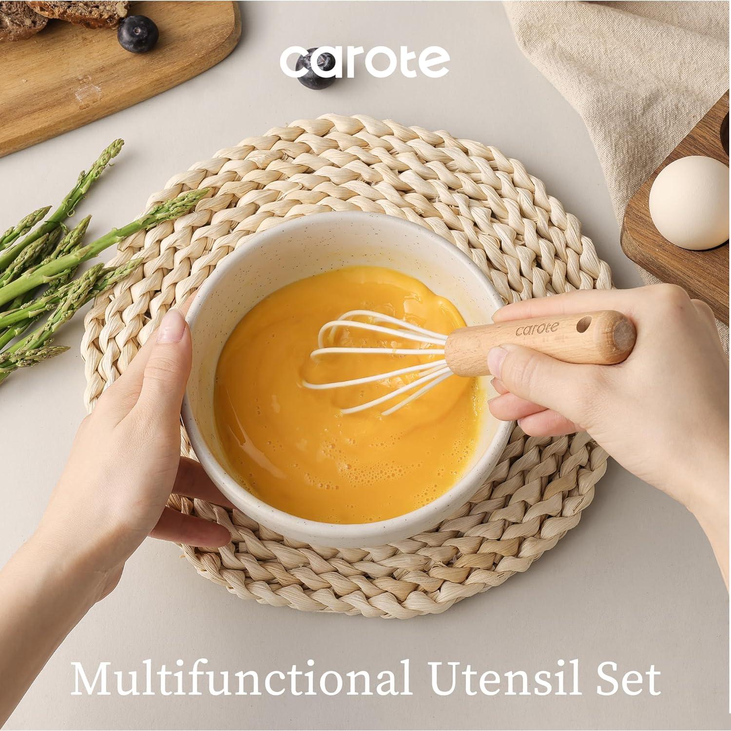 Juego de Utensilios de Cocina de Silicona CAROTE 10 Piezas