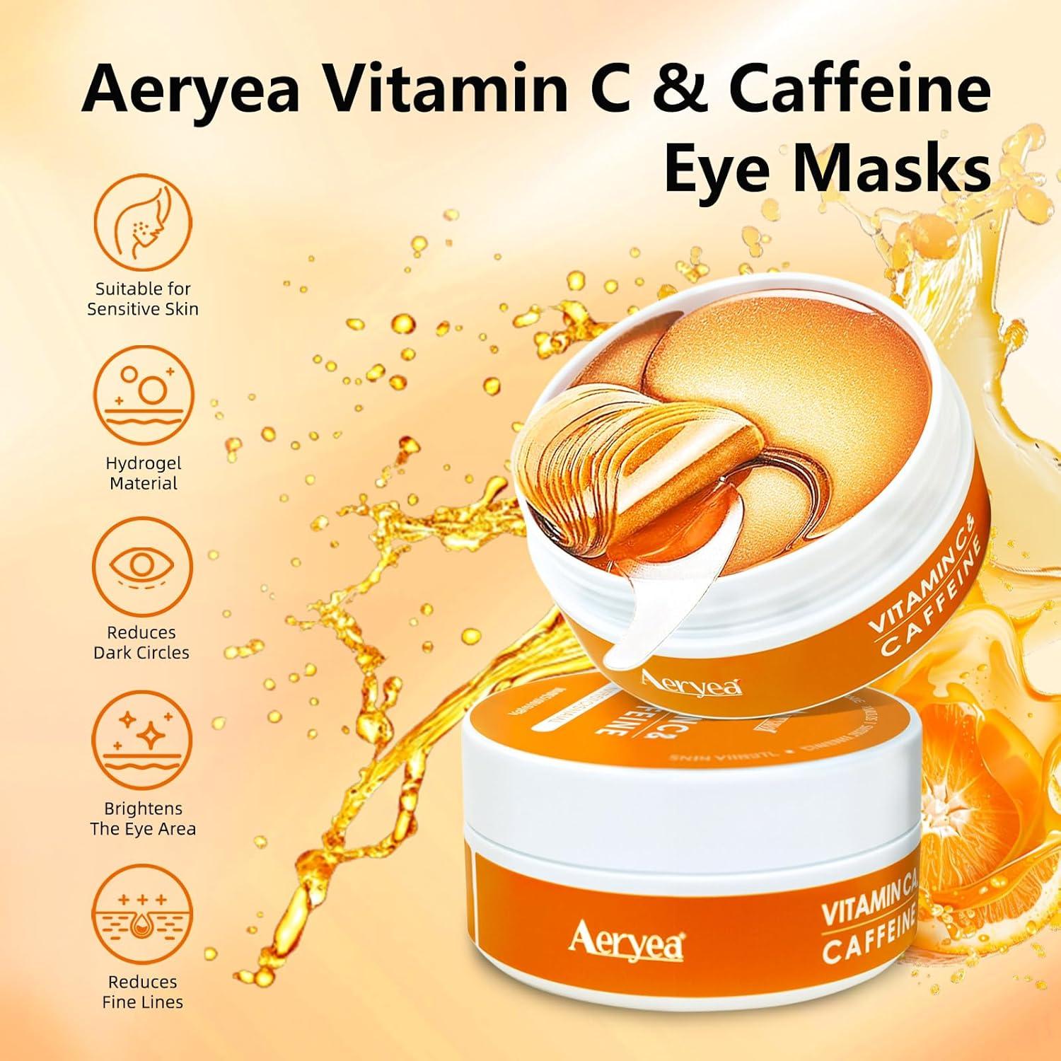 Parches para Ojos Aeryea con Vitamina C y Cafeína - 30 Pares