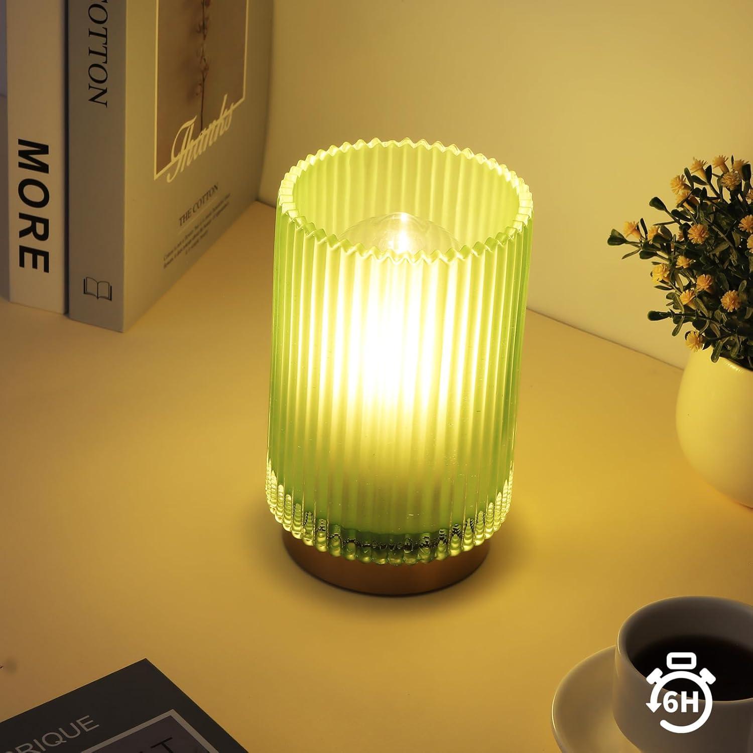 Lámpara de Mesa Inalámbrica Mirasium TL-001 Verde Mate LED