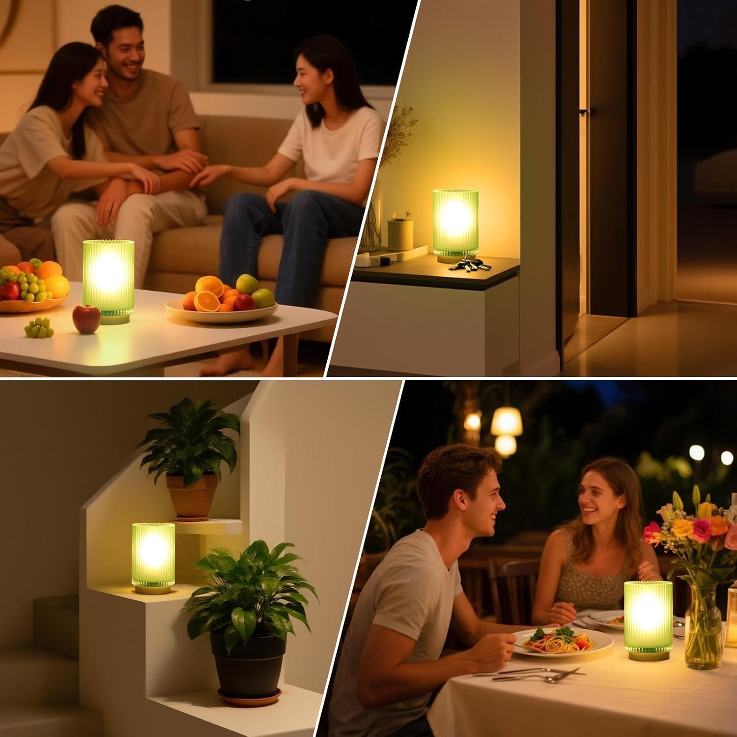 Lámpara de Mesa Inalámbrica Mirasium TL-001 Verde Mate LED