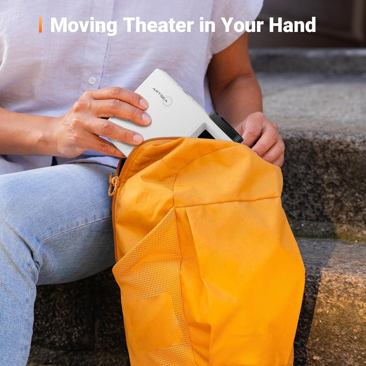 Proyector Mini ARTSEA HD 1080P Portátil para iPhone y Android