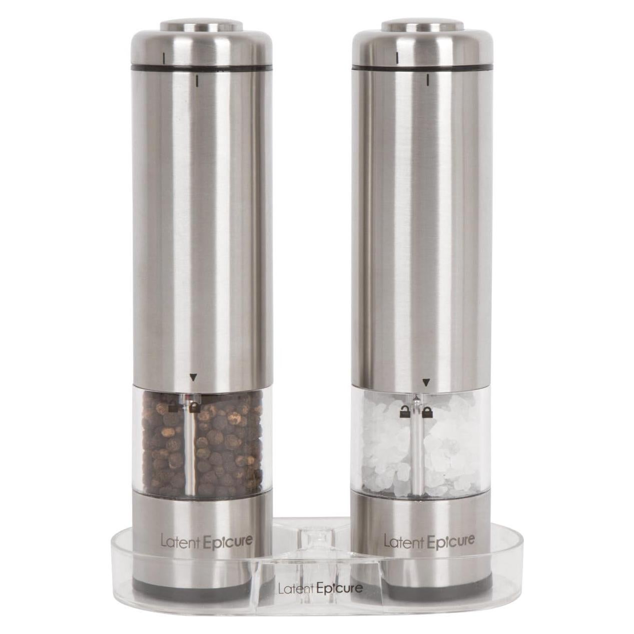 Juego de Molinillos Eléctricos de Sal y Pimienta Latent Epicure