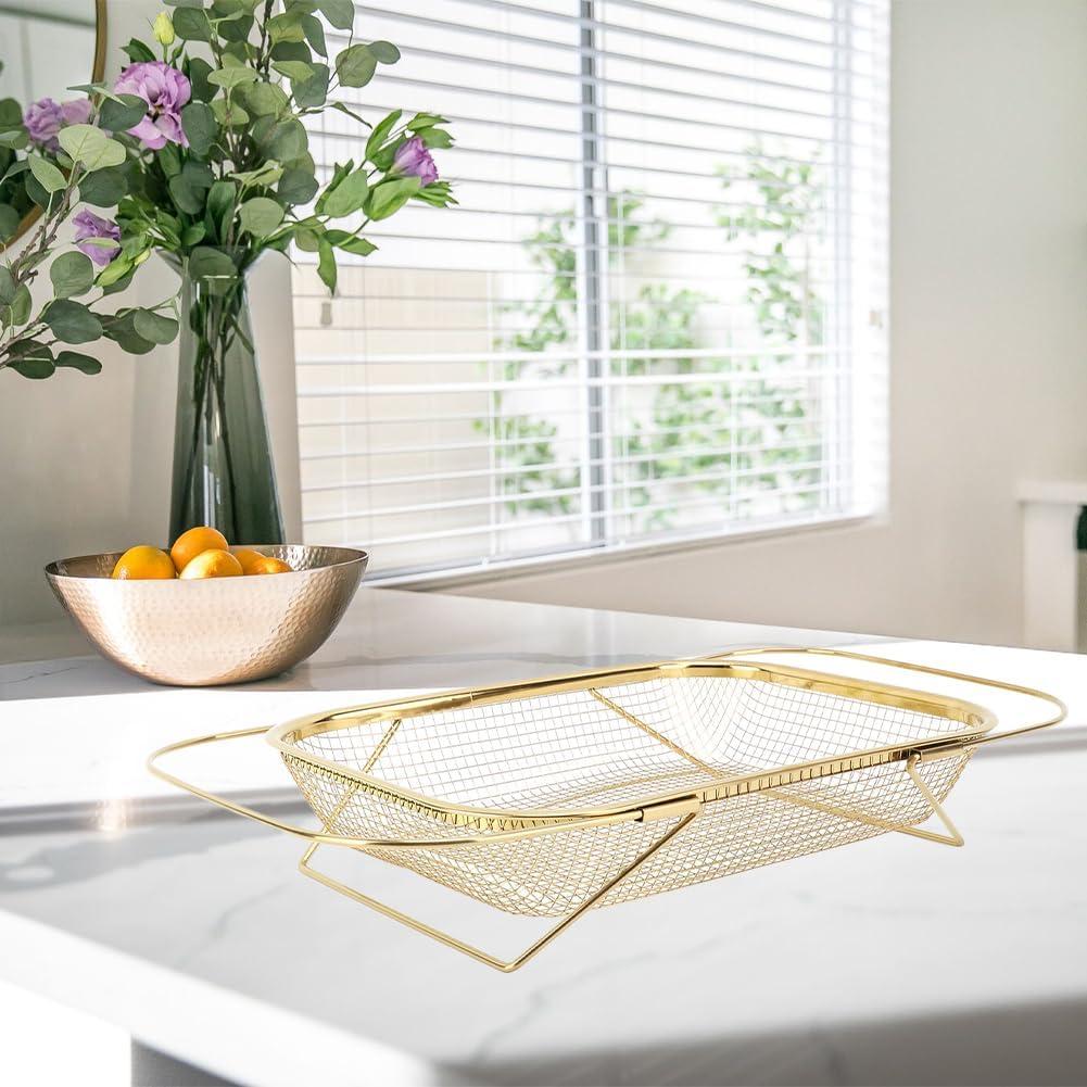 Colador de fregadero Lwuey de acero inoxidable expandible 34x25cm