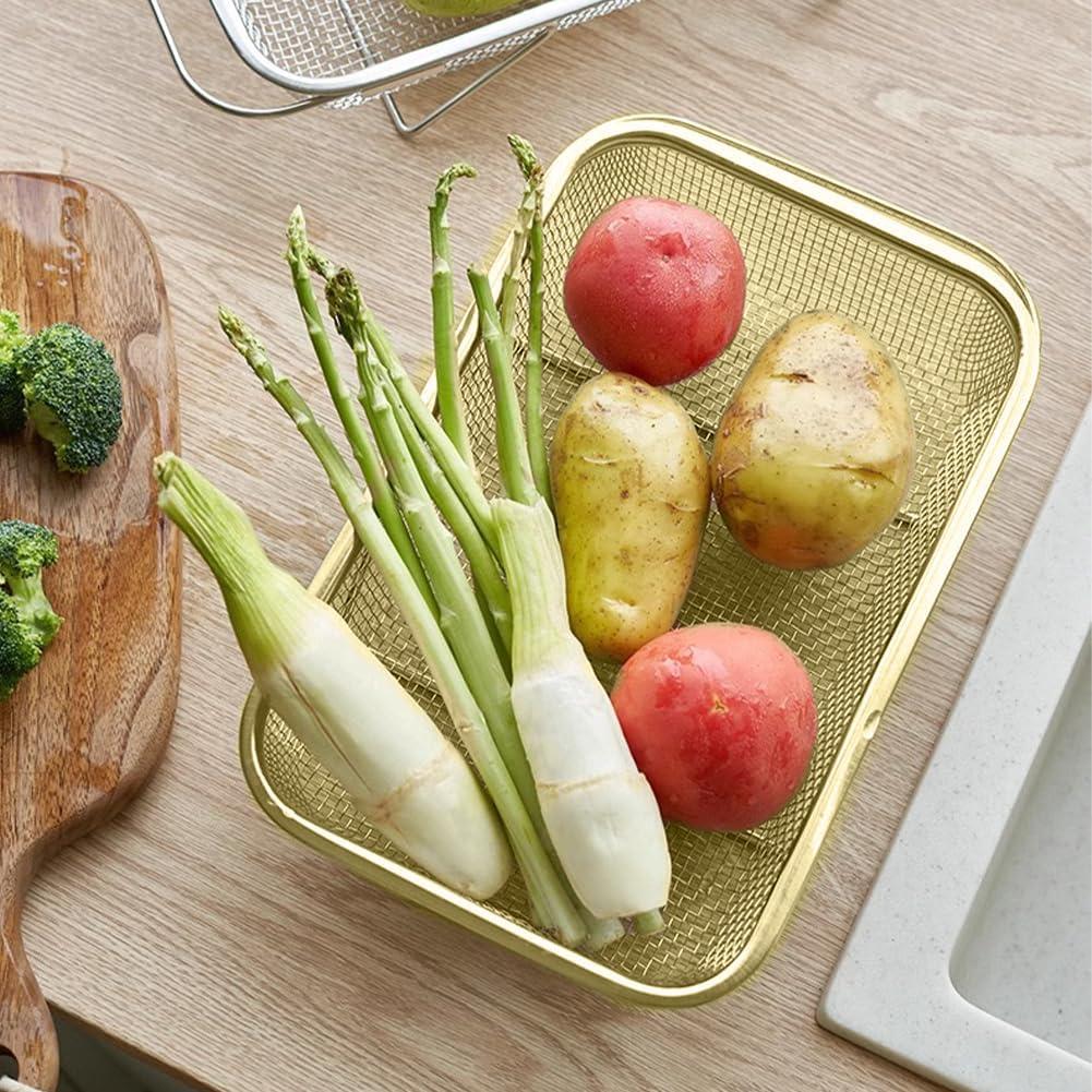 Colador de fregadero Lwuey de acero inoxidable expandible 34x25cm