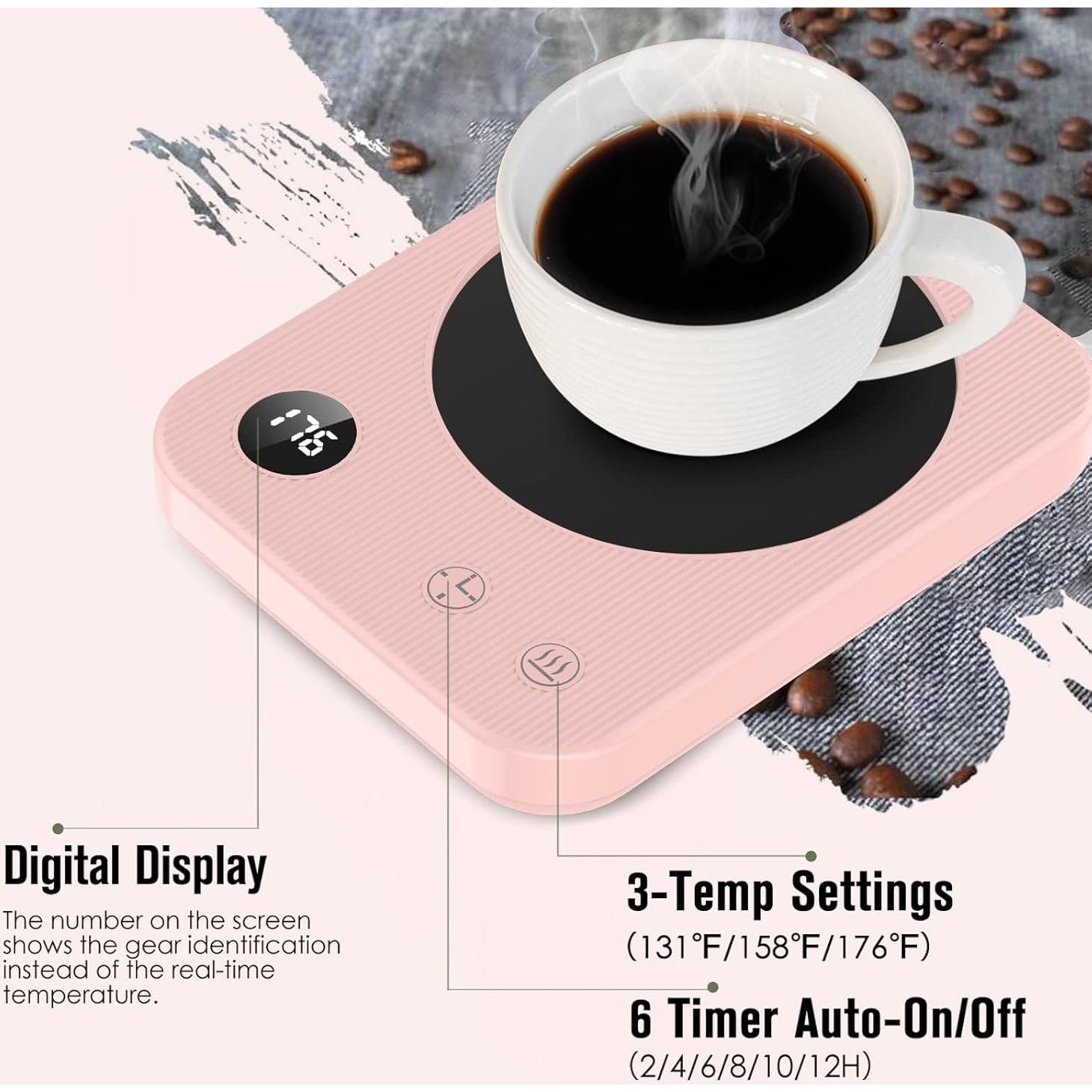 Calentador de Tazas Ruishehua Rosa 3 Temperaturas 20W