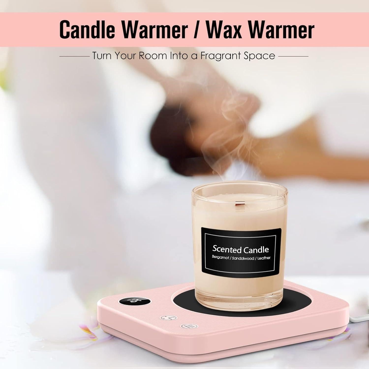 Calentador de Tazas Ruishehua Rosa 3 Temperaturas 20W