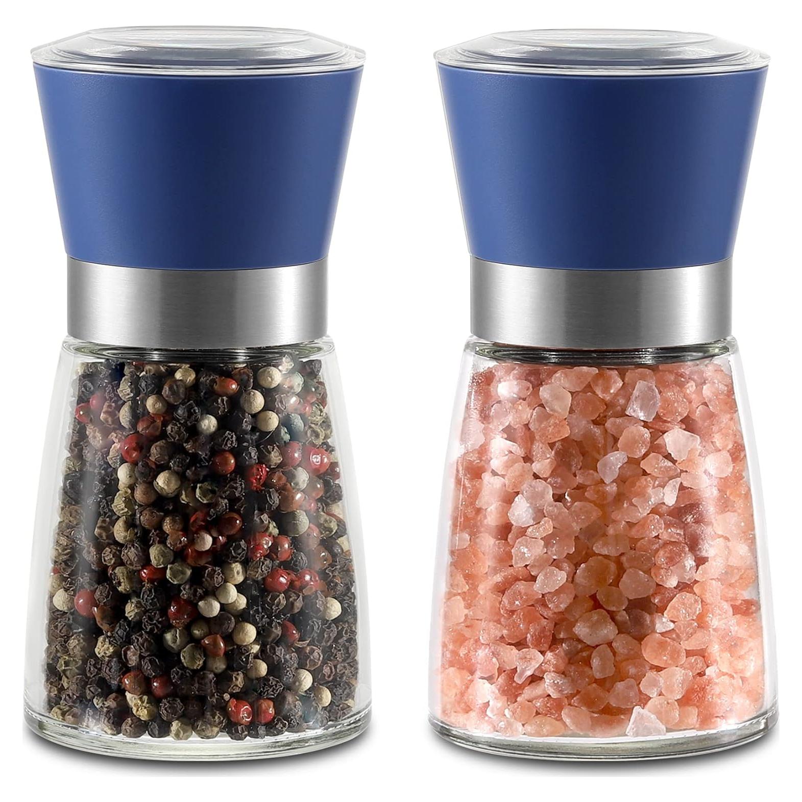 Juego de Molinillos de Sal y Pimienta Vzaahu Azul 170g