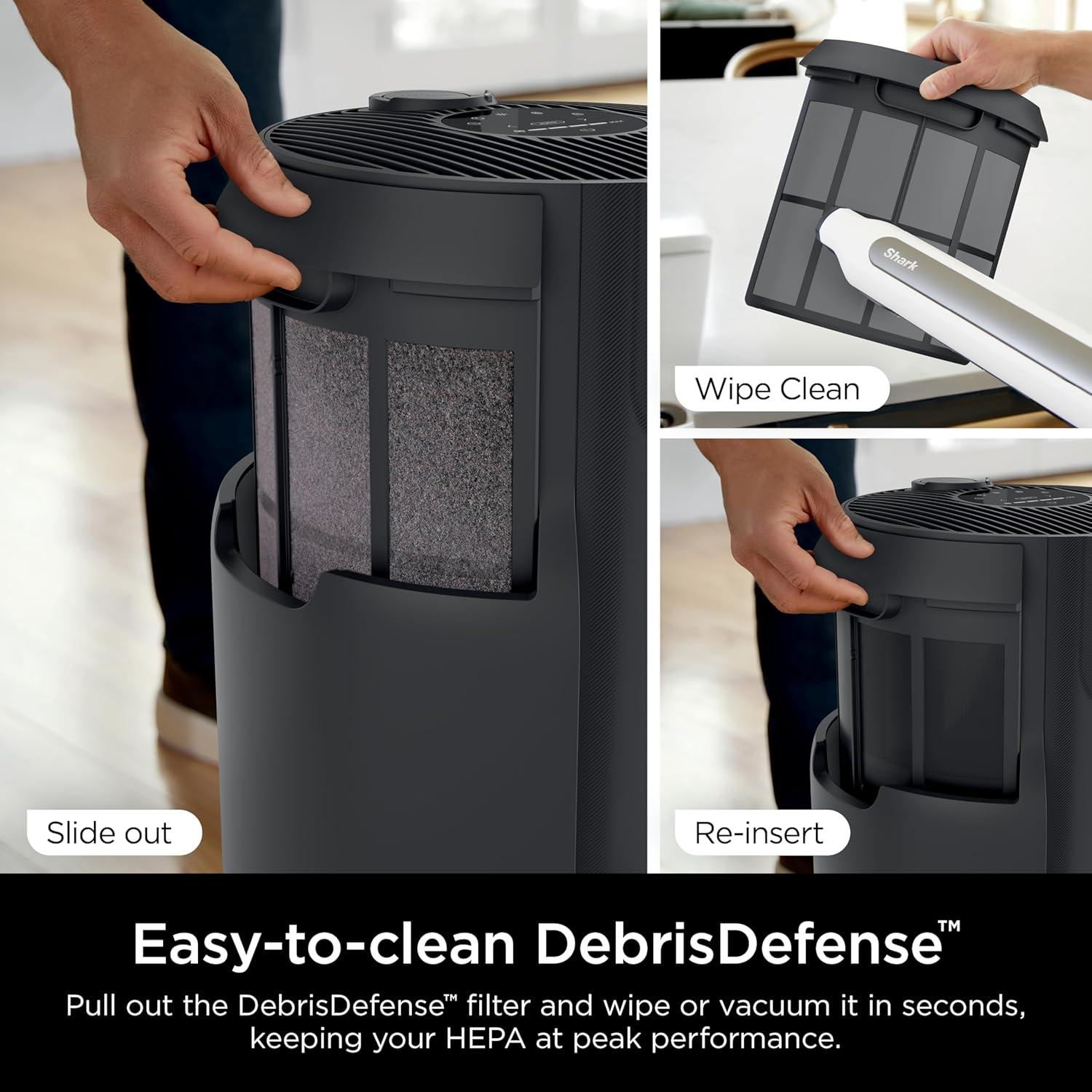 Purificador de Aire Shark HP152 con Filtro HEPA NeverChange