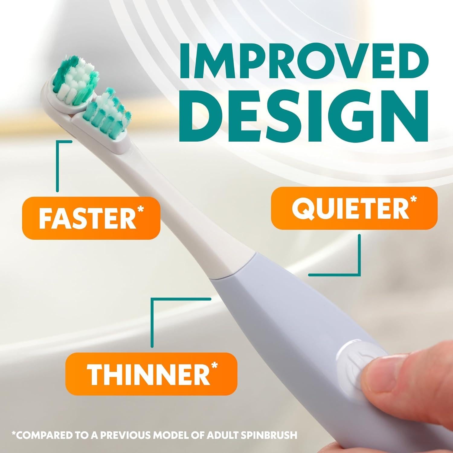 Cepillo de Dientes Eléctrico Spinbrush PRO Blanqueador Coral