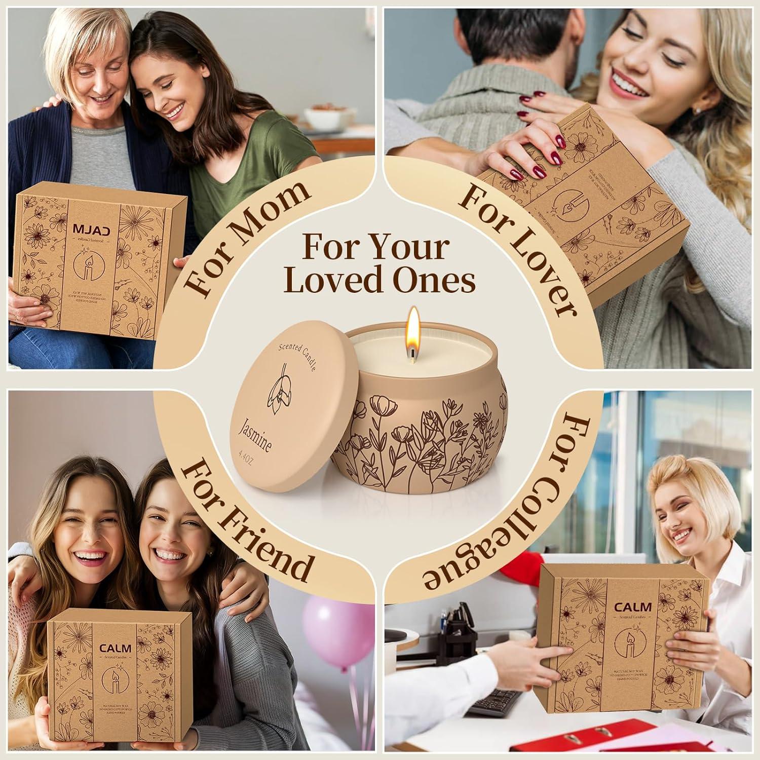 Juego de Velas Aromáticas WarmEmbrace 4 Piezas 120H