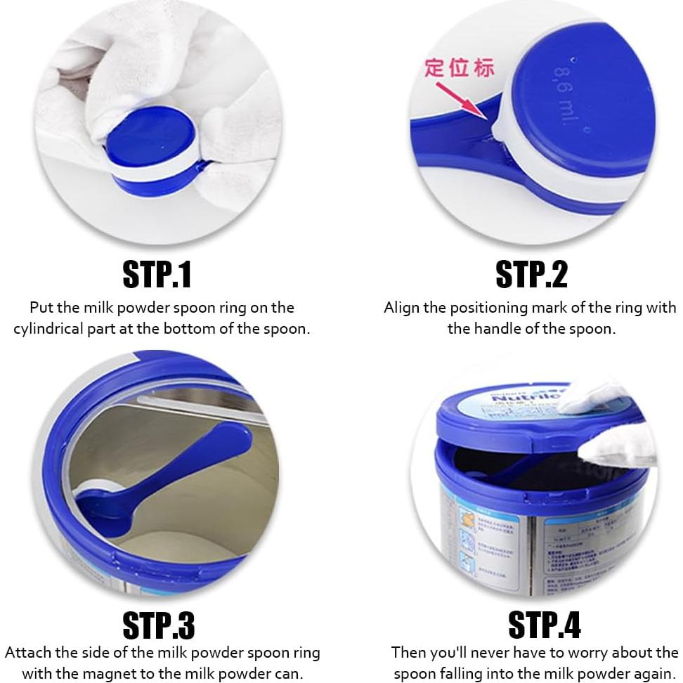 Fijador Magnético de Cucharas Medidoras OULIGET - 2 Piezas