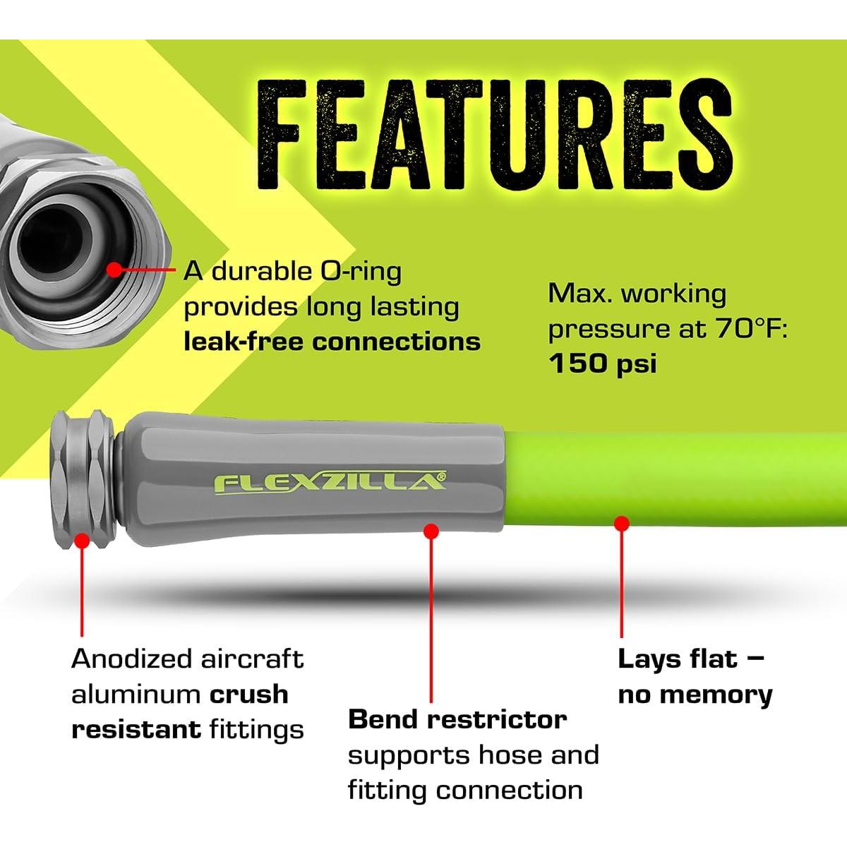 Manguera de Jardín Flexzilla 0.91m Ligera y Flexible para Agua