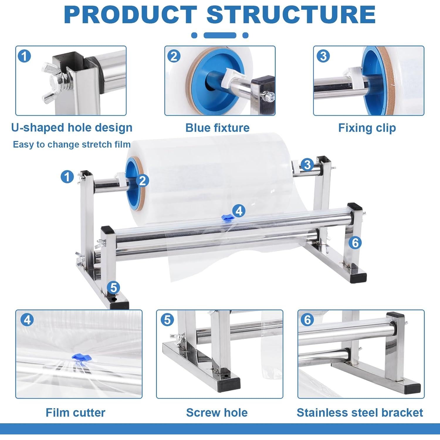 Dispensador de película estirable Consfly 35 cm con cortador