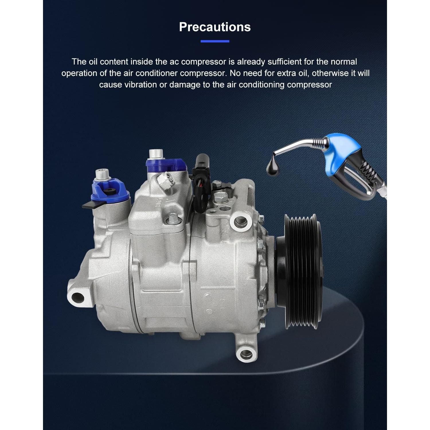 Compresor de A/C ECCPP con Embrague para Audi 2005-2018