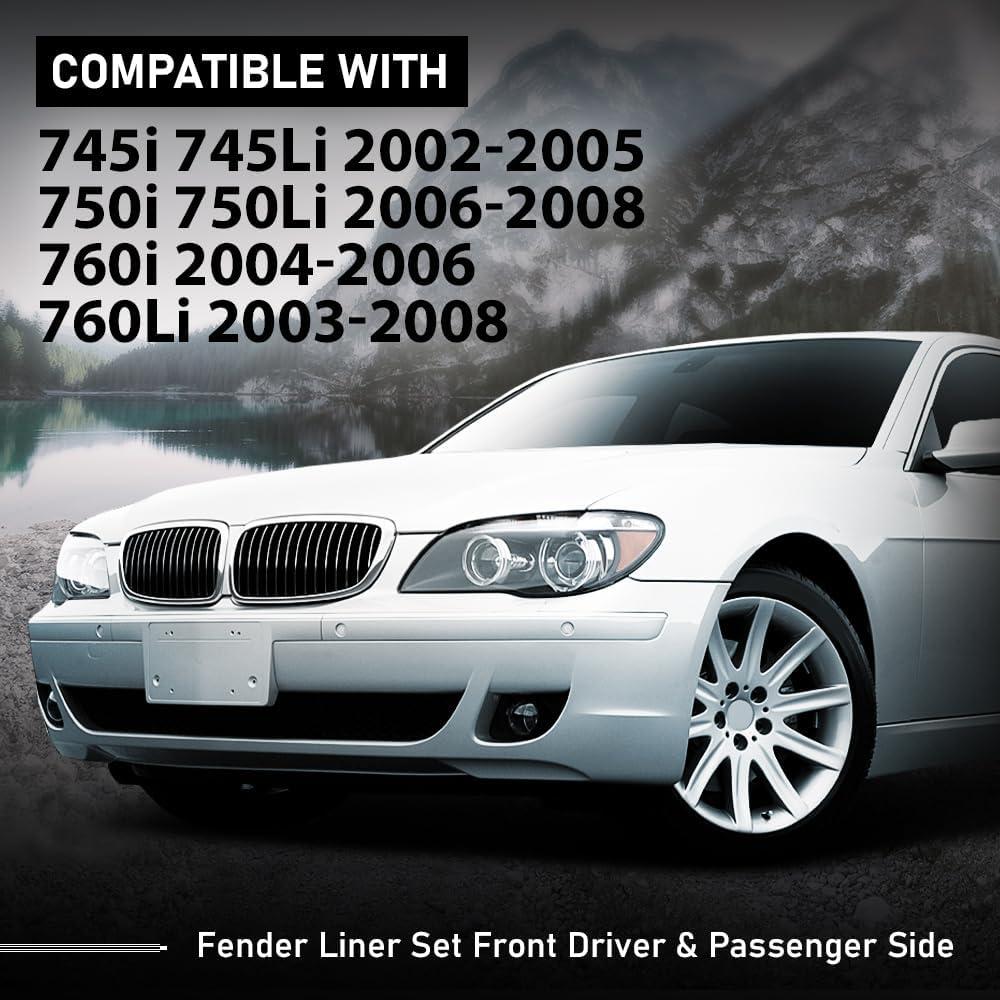 Forro Interior Guardabarros Frontal G-PLUS para BMW 745i 745Li 2002-2005
