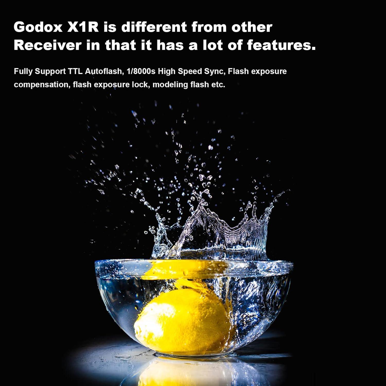 Receptor Inalámbrico Godox X1R-C E-TTL para Canon 1/8000s