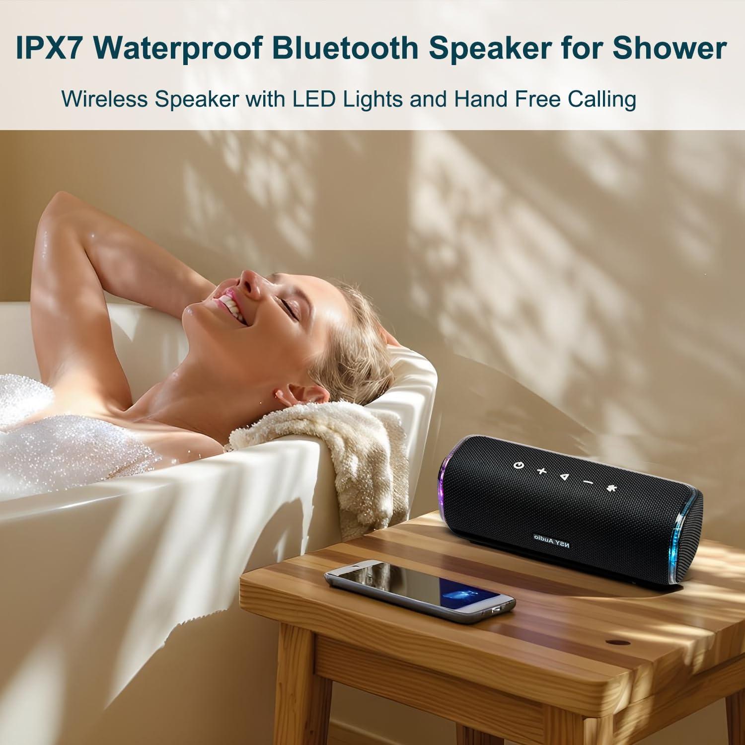 Altavoz Bluetooth Portátil 40W Impermeable IPX7 Negro