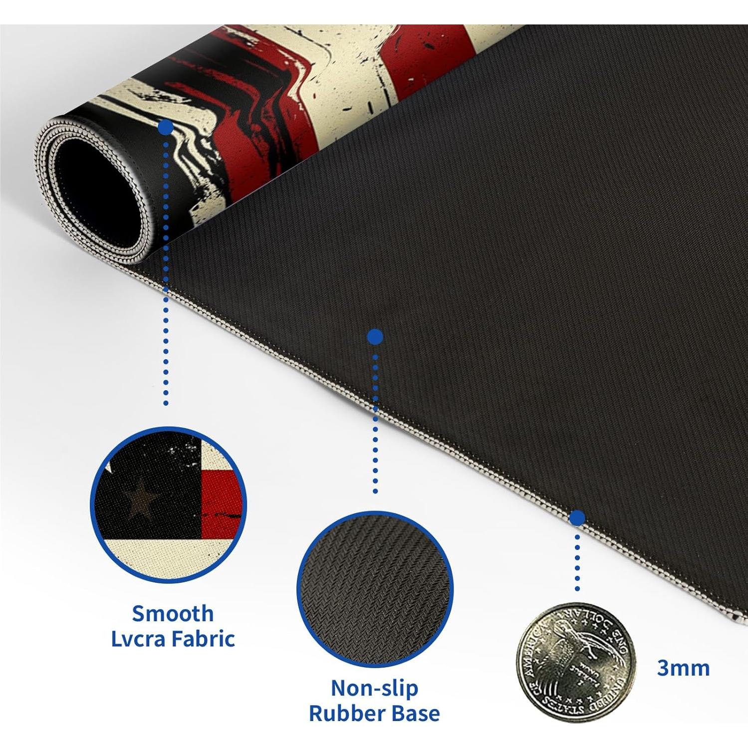 Alfombrilla de Ratón Hahaluo Grande Bandera Americana 80x30 cm