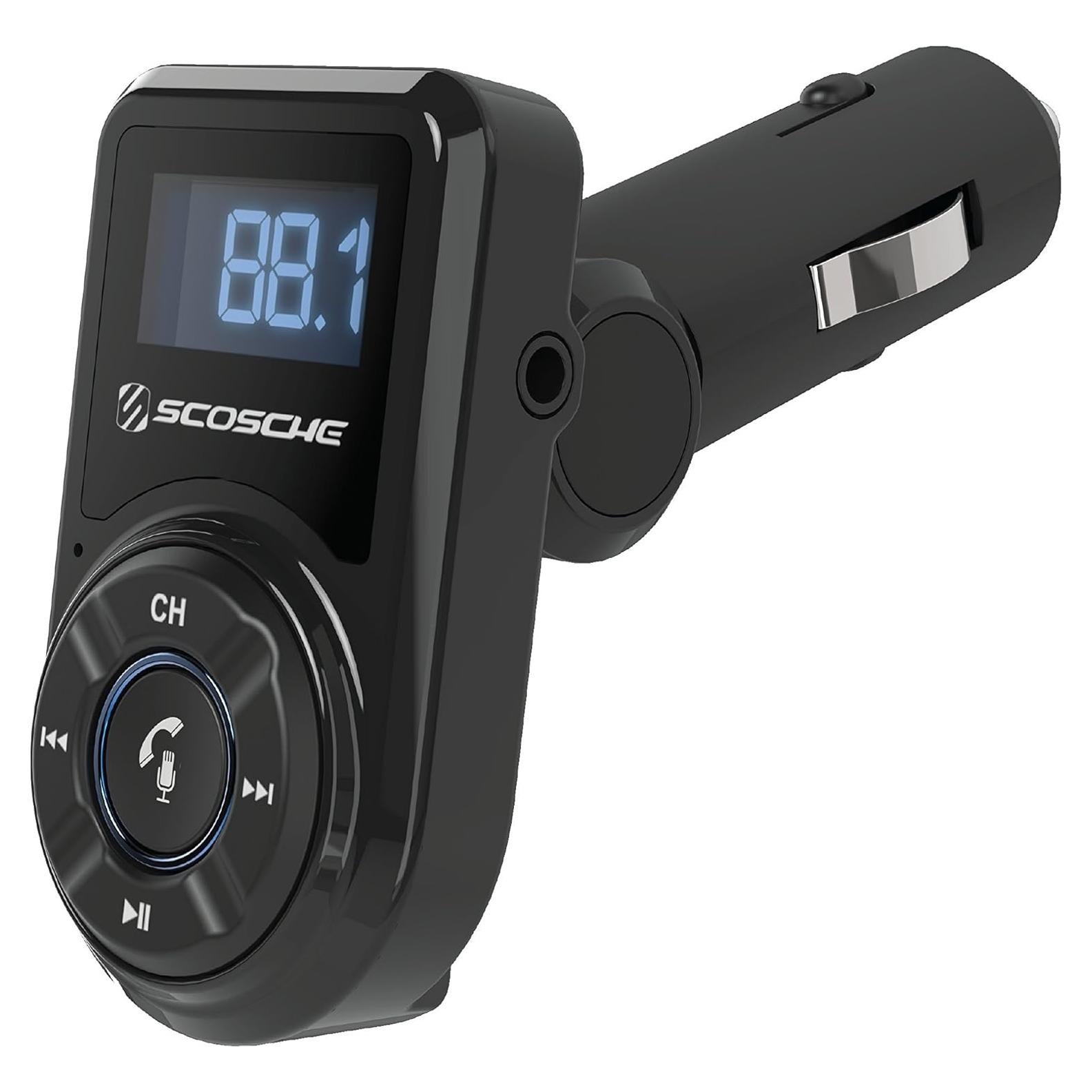 Transmisor FM Bluetooth Scosche BTFM3 con Cargador USB 10W