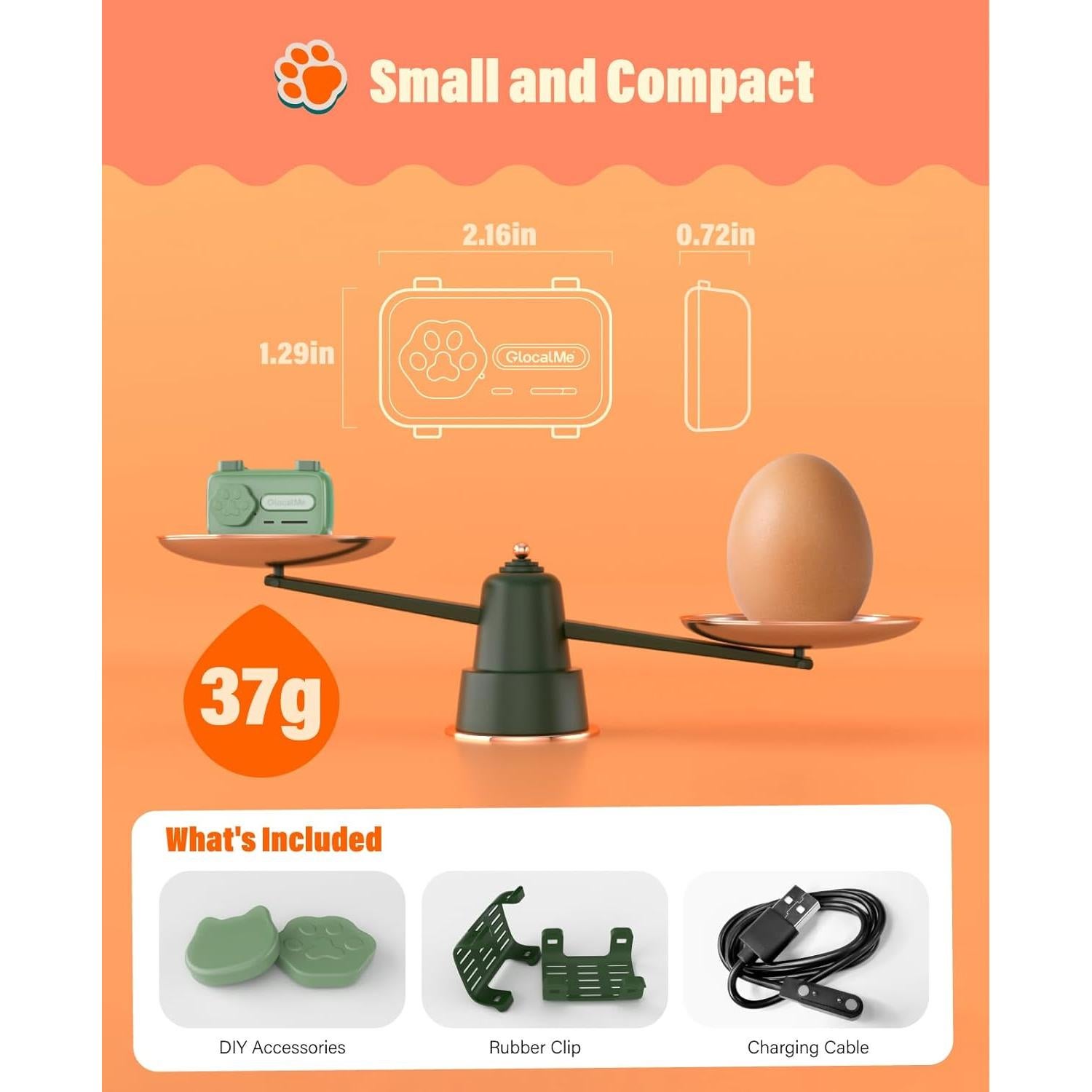 Rastreador GPS para Mascotas GlocalMe PetPhone Verde - Llamada Bidireccional y Salud AI