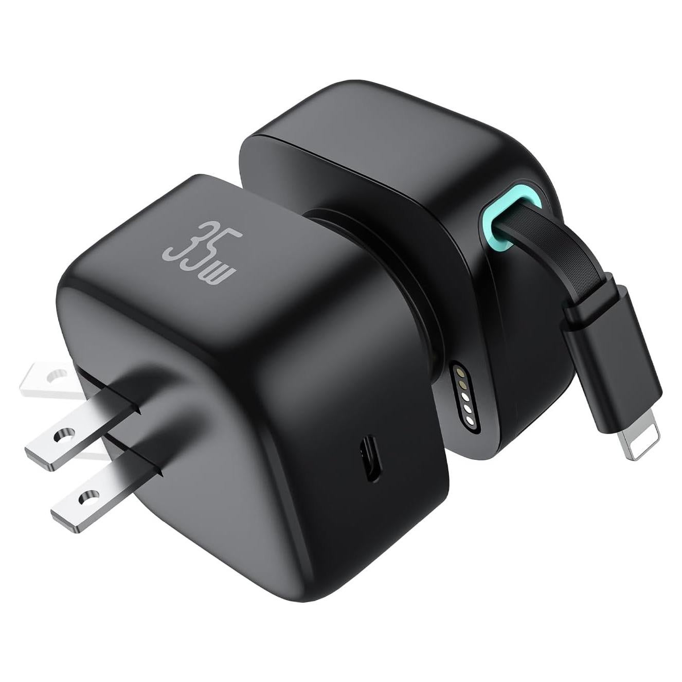 Cargador Rápido PD 35W DreamBee con Cable Retráctil 80cm