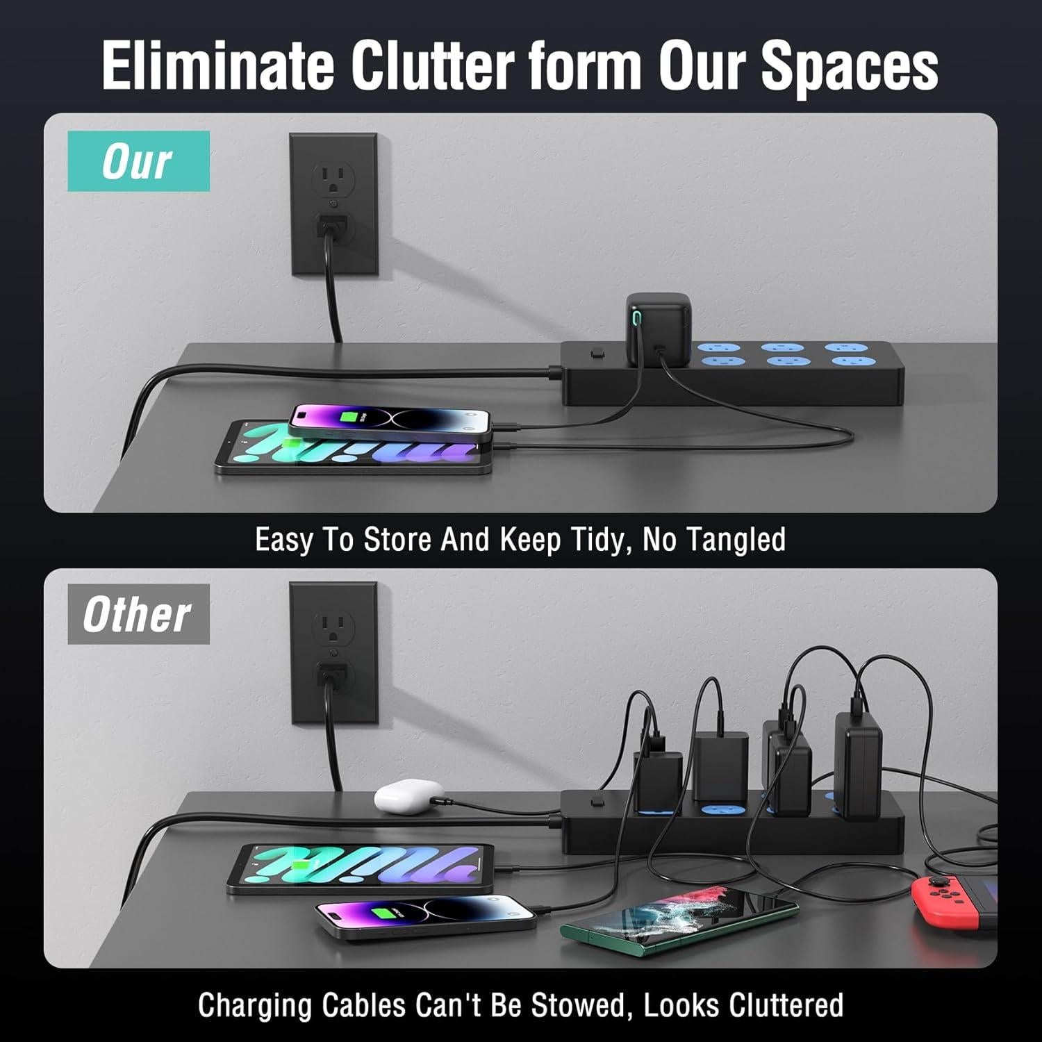 Cargador Rápido PD 35W DreamBee con Cable Retráctil 80cm