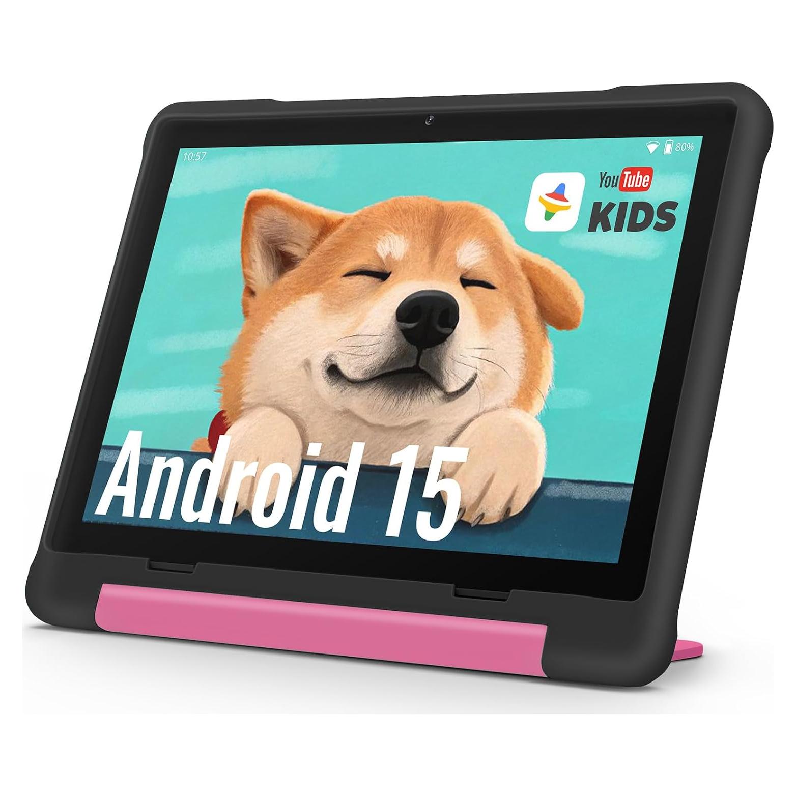 Tableta UEMXDOX 10.1" Android 15 para Niños 8GB+64GB Negro