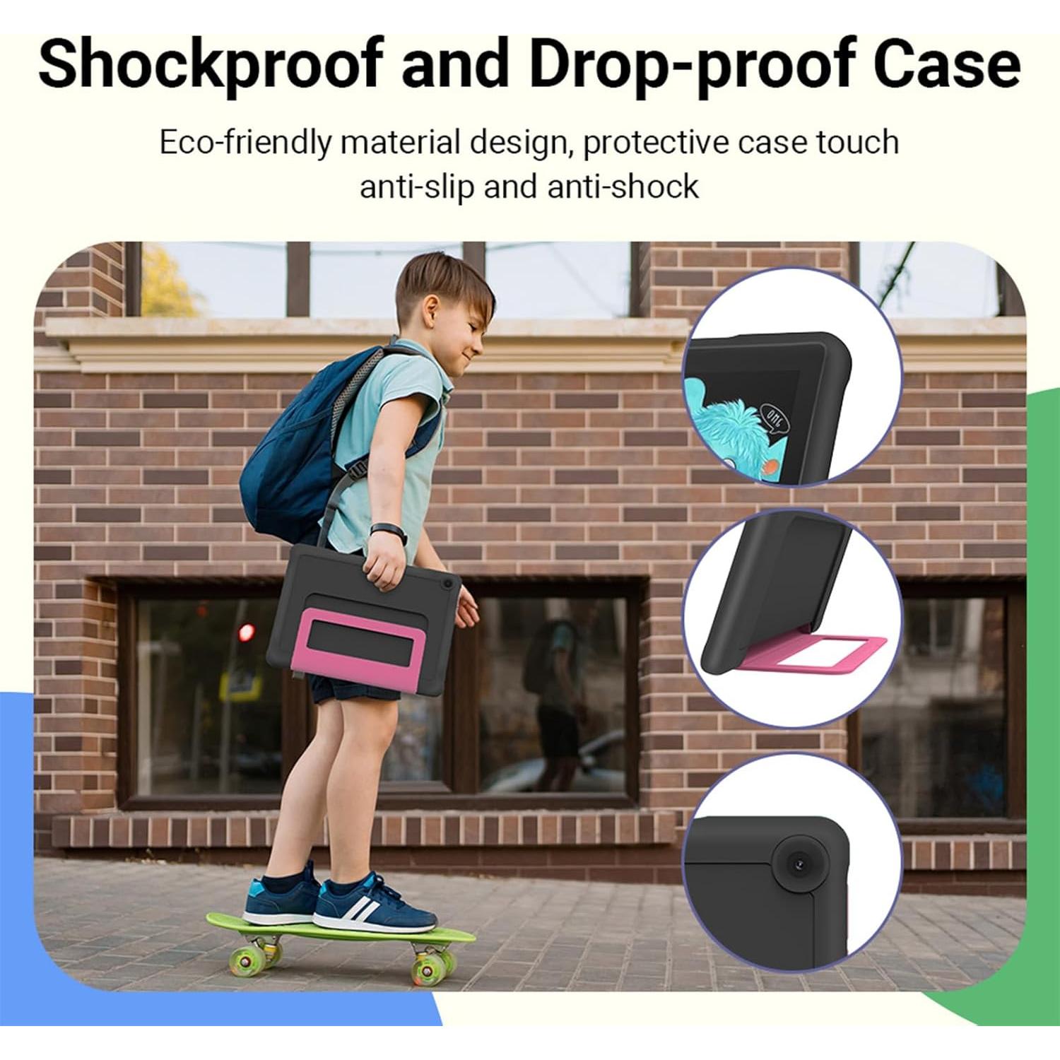 Tableta UEMXDOX 10.1" Android 15 para Niños 8GB+64GB Negro