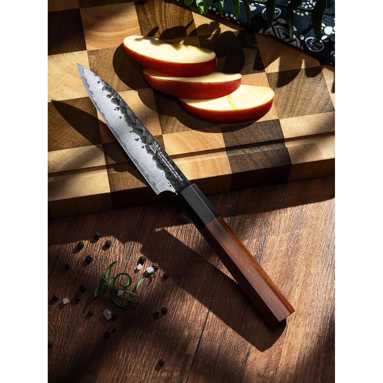 Cuchillo de Pelar FAMCÚTE 11.7 cm Acero Clad 9CR18MOV Forjado