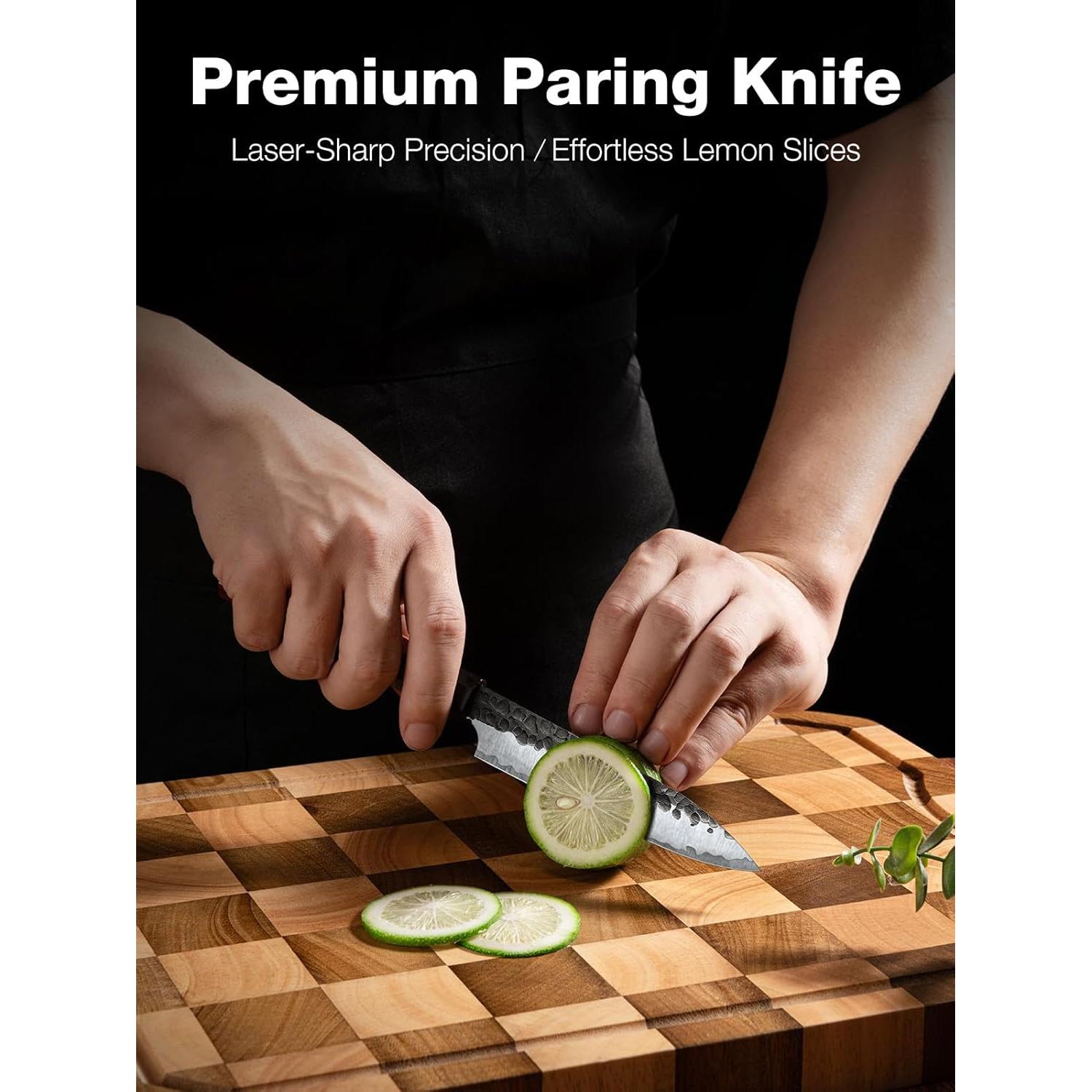 Cuchillo de Pelar FAMCÚTE 11.7 cm Acero Clad 9CR18MOV Forjado