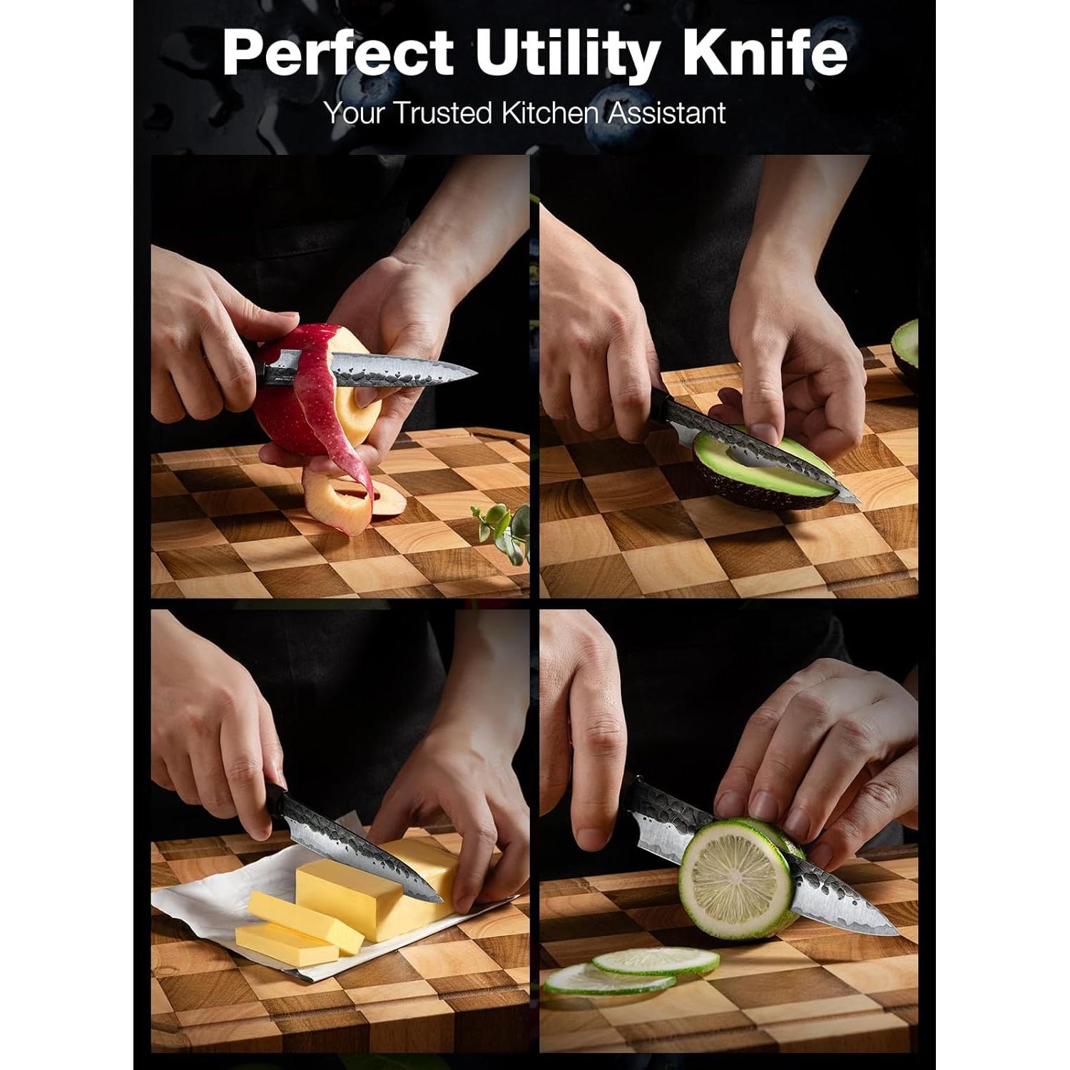 Cuchillo de Pelar FAMCÚTE 11.7 cm Acero Clad 9CR18MOV Forjado