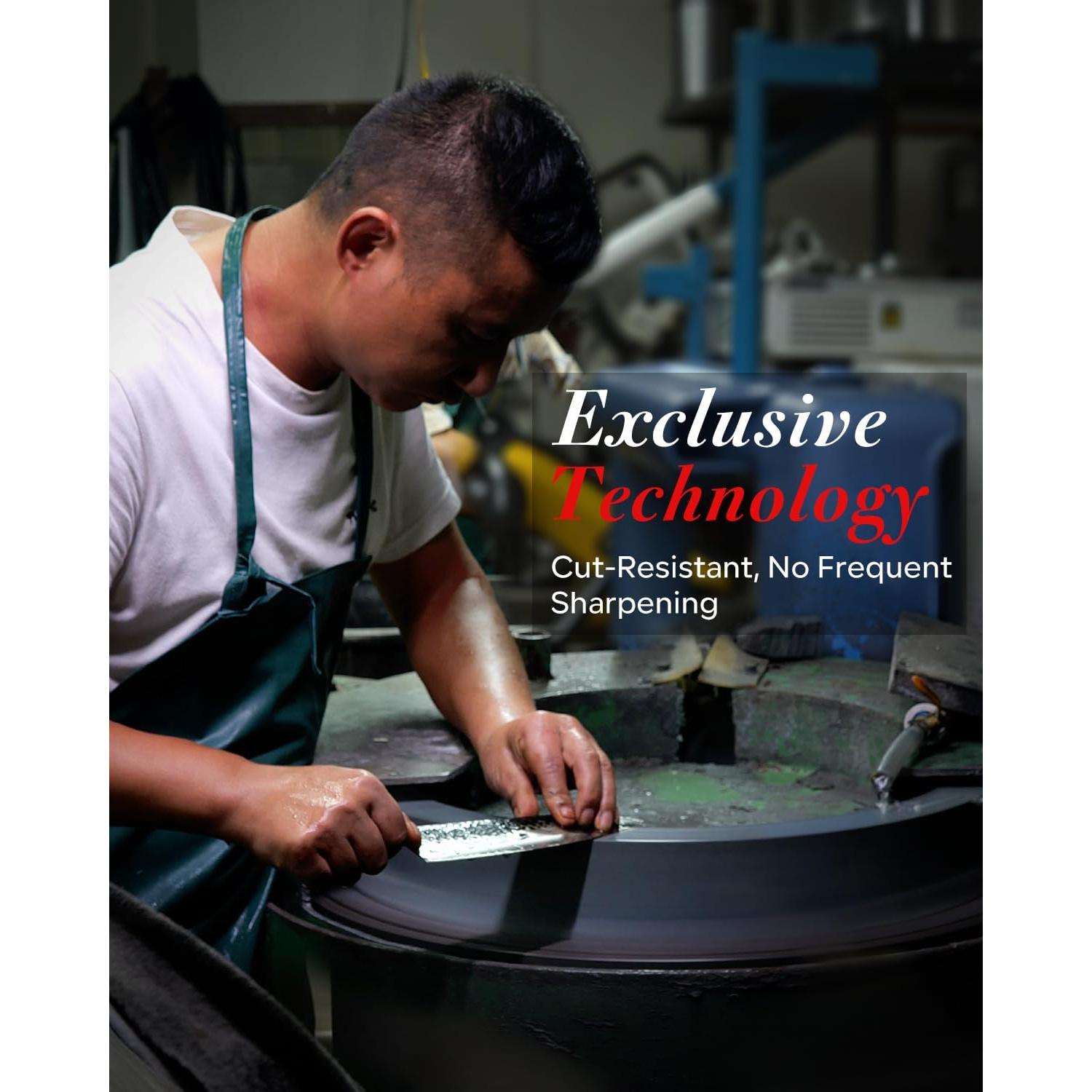 Cuchillo de Pelar FAMCÚTE 11.7 cm Acero Clad 9CR18MOV Forjado