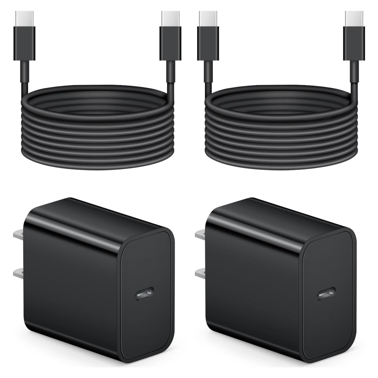 Cargador Rápido USB-C 20W + Cable 6FT para iPhone 17/16/15