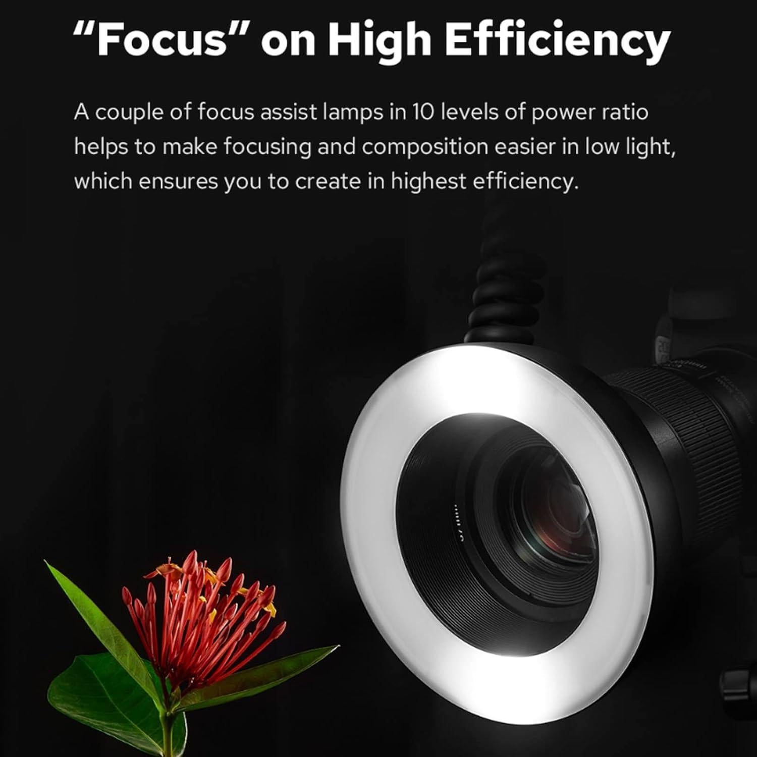 Flash Anular LED Macro Godox MF-R76 76Ws 660 Flashes