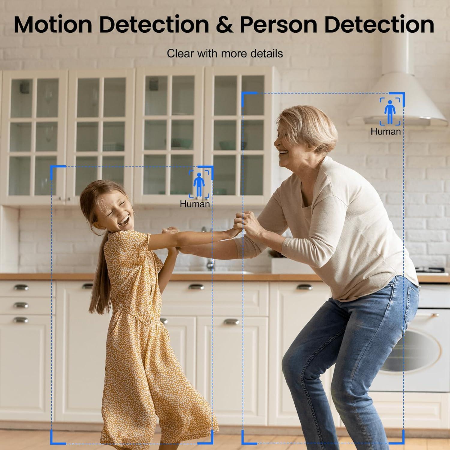 Cámara de Seguridad INFIYA 2K WiFi Interior con Alerta de Movimiento