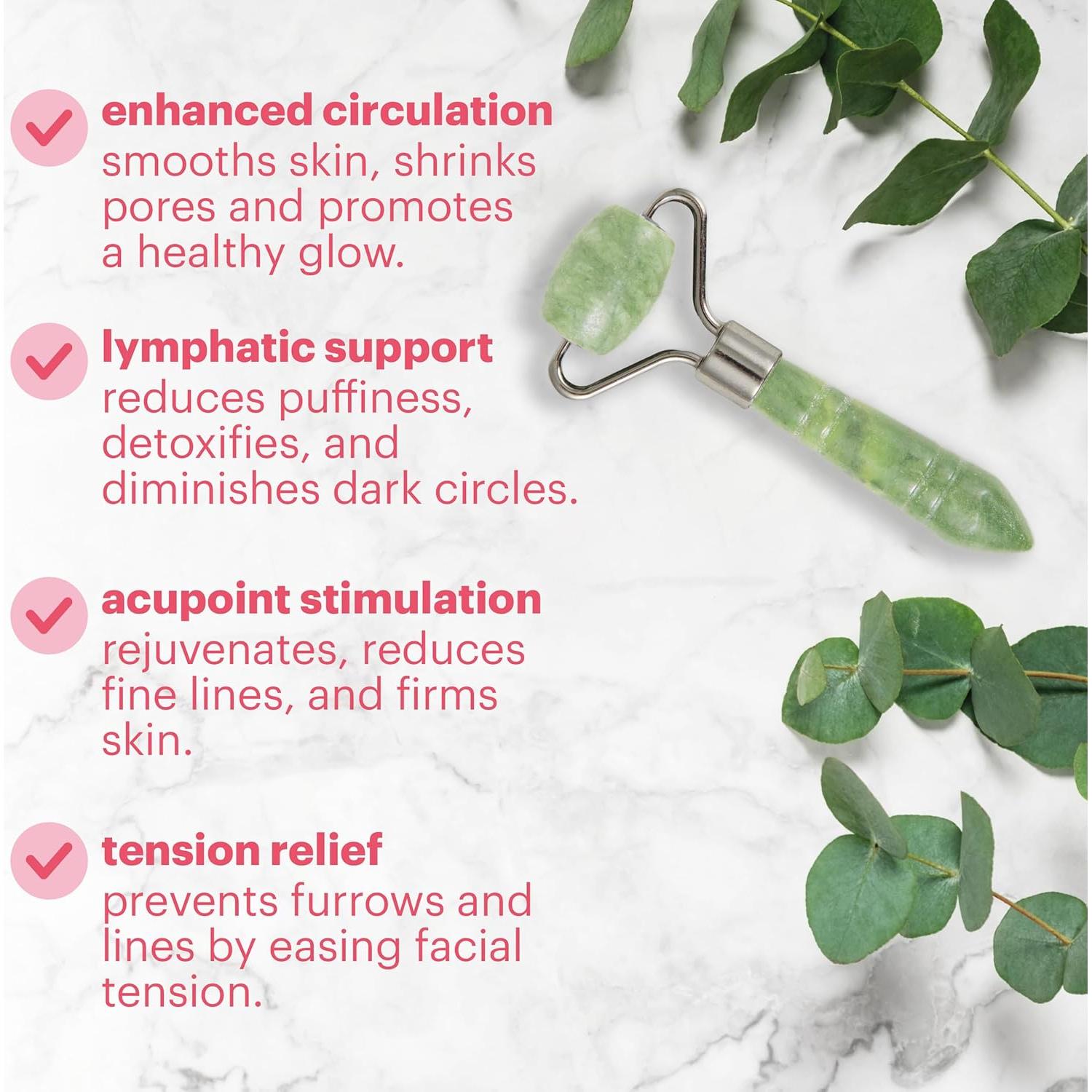 Mini Rodillo de Jade para Ojos Afterspa - Cuidado Facial Vegano