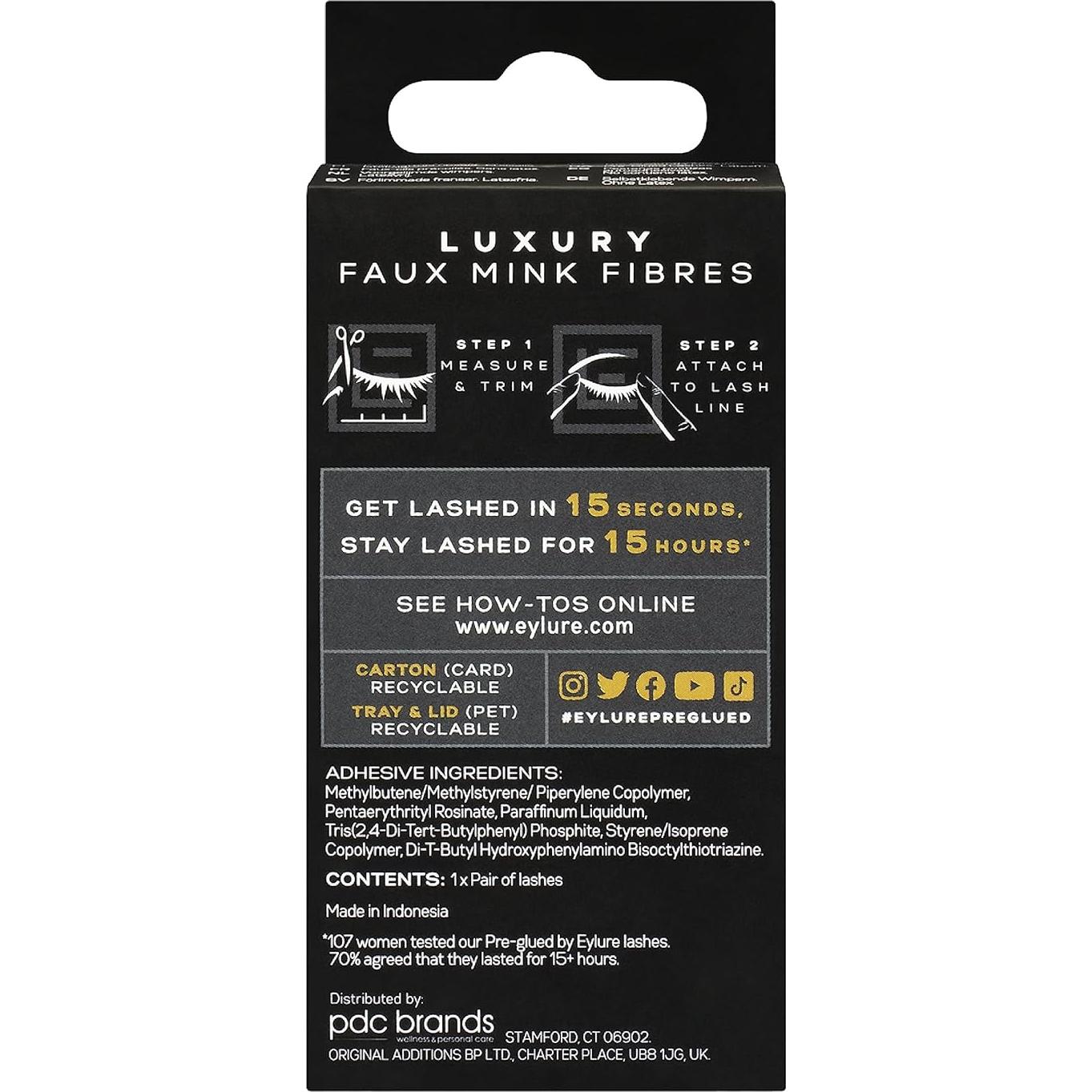 Pestañas Postizas Eylure Luxe Faux Mink Paragon 1 Par