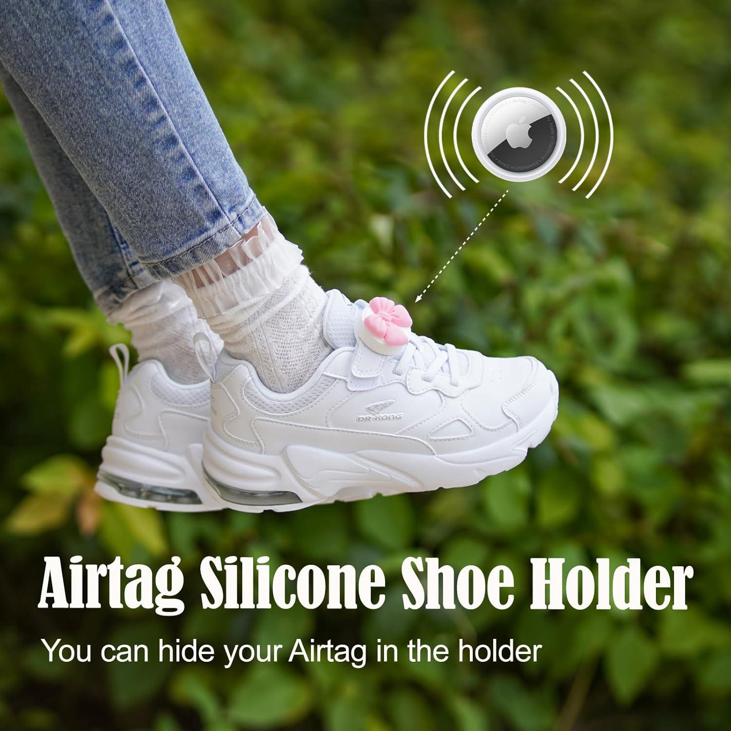 Soporte de Zapato para Niños XEEWEN con Airtag - 2 Piezas Rosa