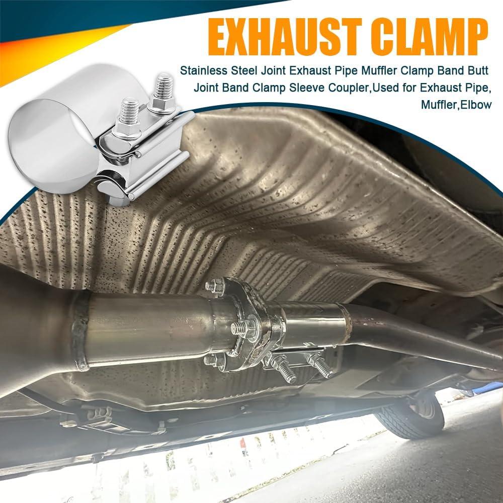 Abrazadera de escape RGOAANC 2" acero inoxidable 304 - 2 unidades