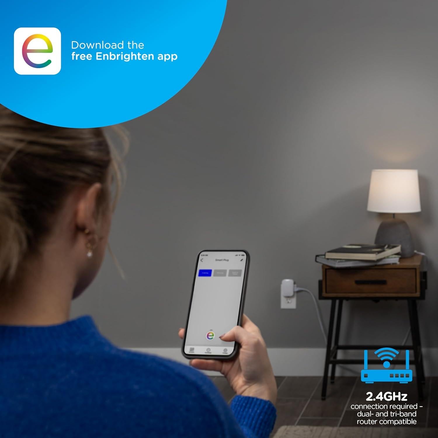 Enchufe Inteligente Enbrighten VIBE con Sensor de Movimiento