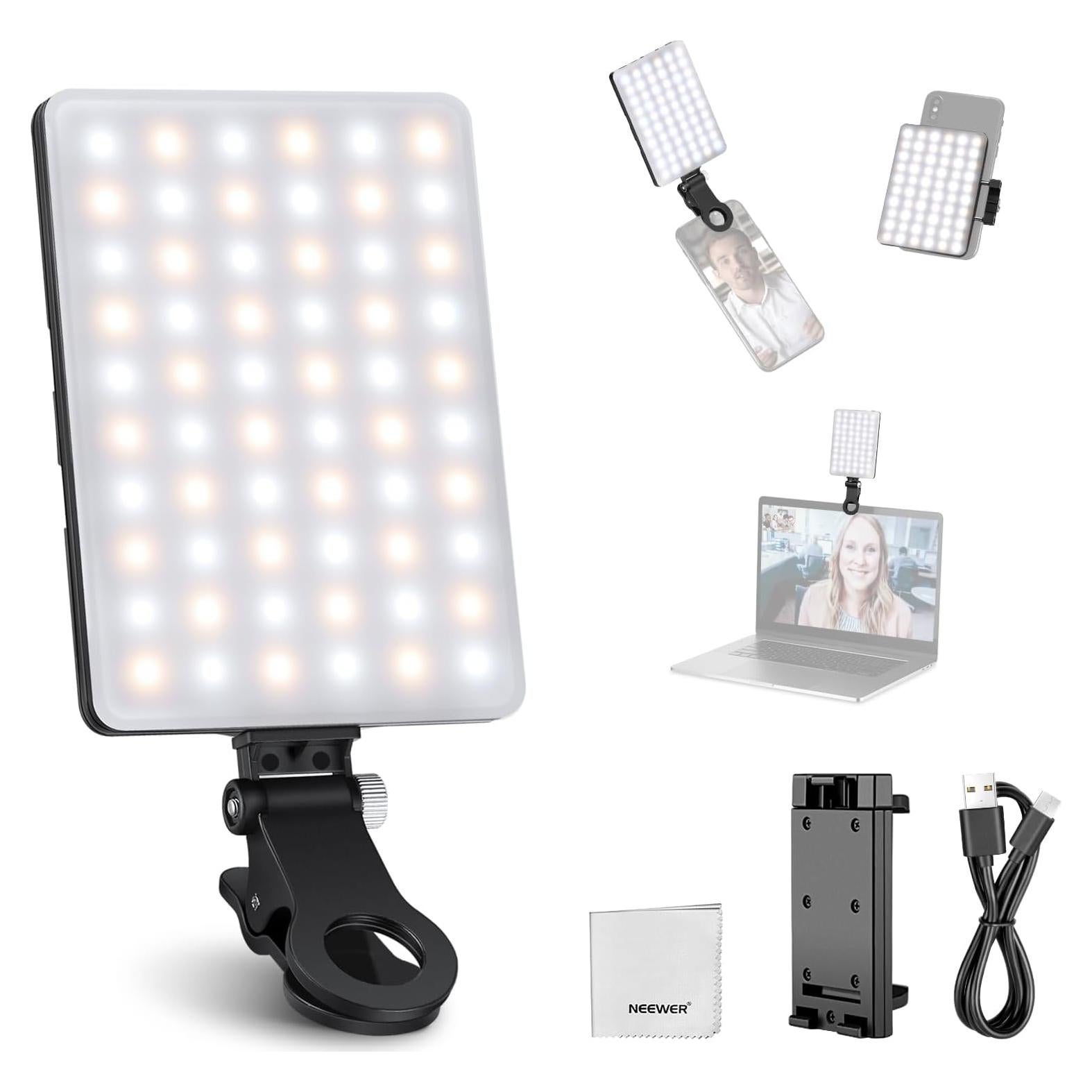 Luz LED de Selfie NEEWER NL-60AI Recargable 2000mAh