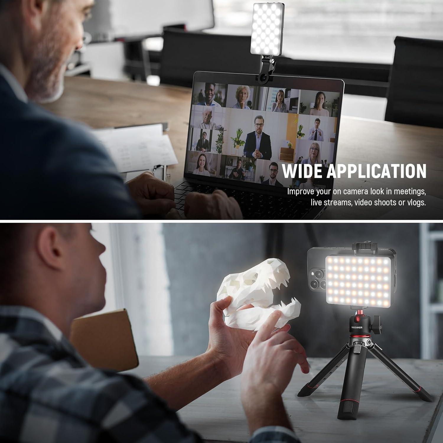 Luz LED de Selfie NEEWER NL-60AI Recargable 2000mAh