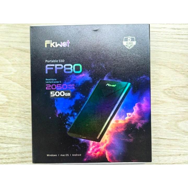 SSD Externo Fikwot FP80 500GB USB 3.2, 2000MB/s, Compatible PS5