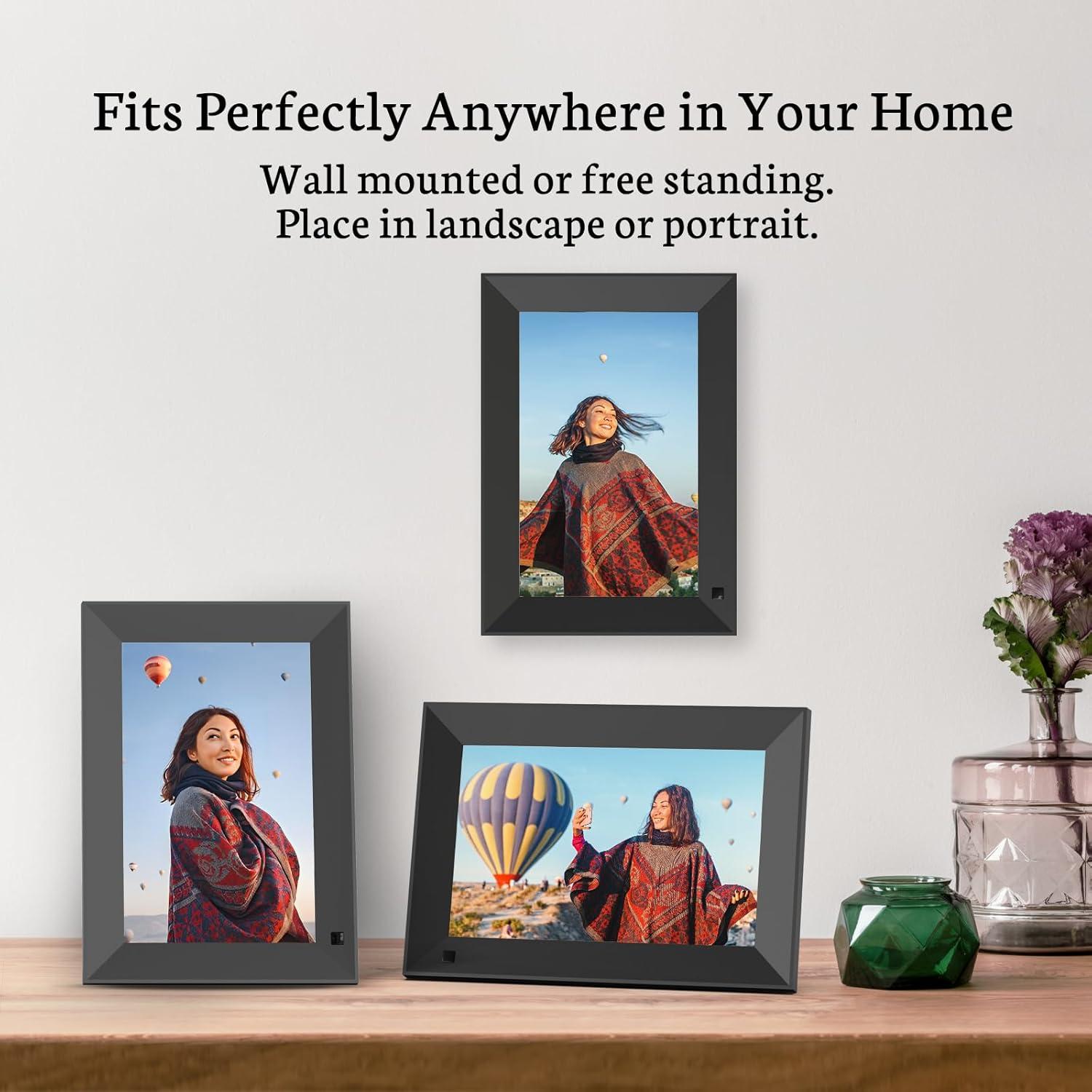 Marco de Fotos Digital BSIMB 8" HD WiFi 16GB Pantalla Táctil