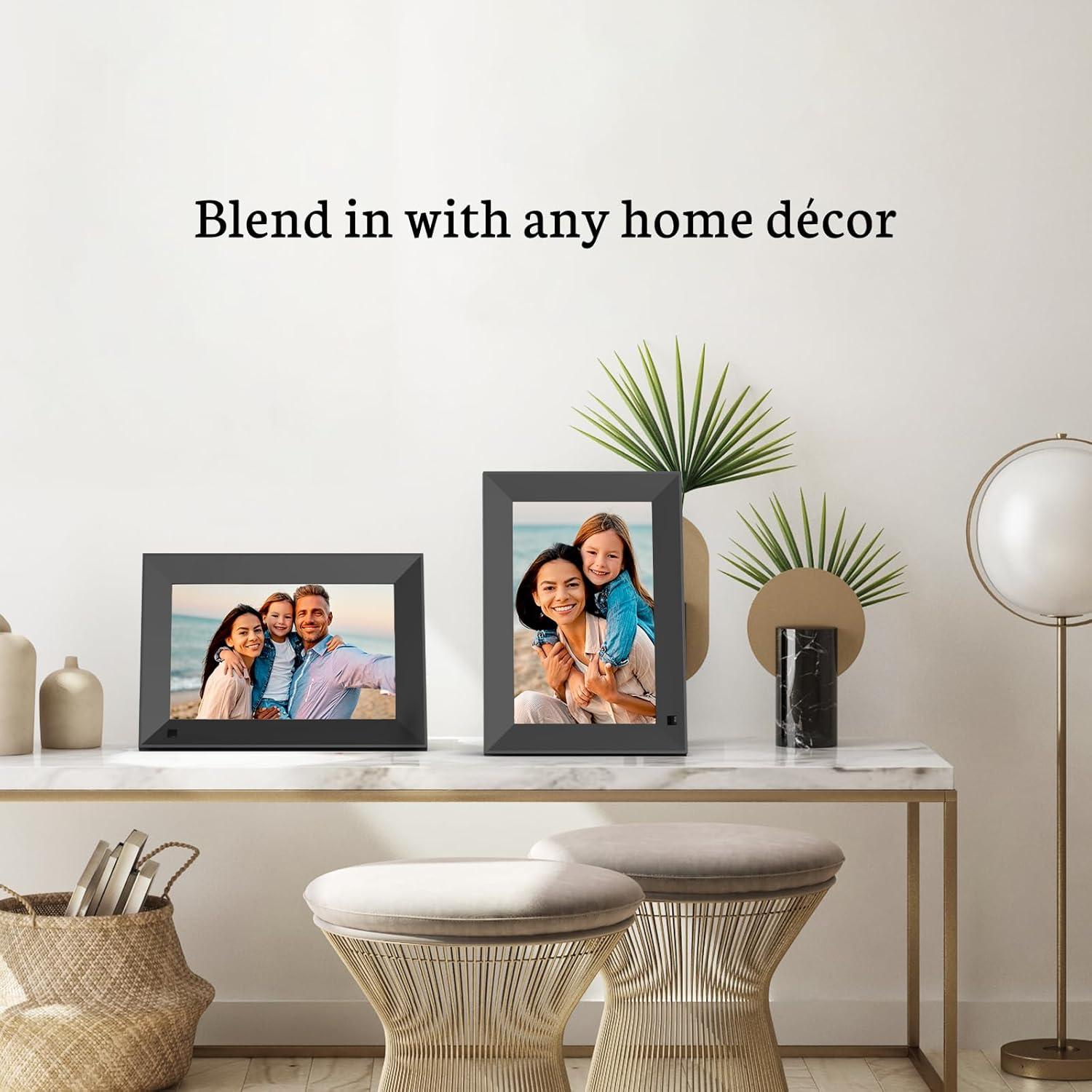 Marco de Fotos Digital BSIMB 8" HD WiFi 16GB Pantalla Táctil